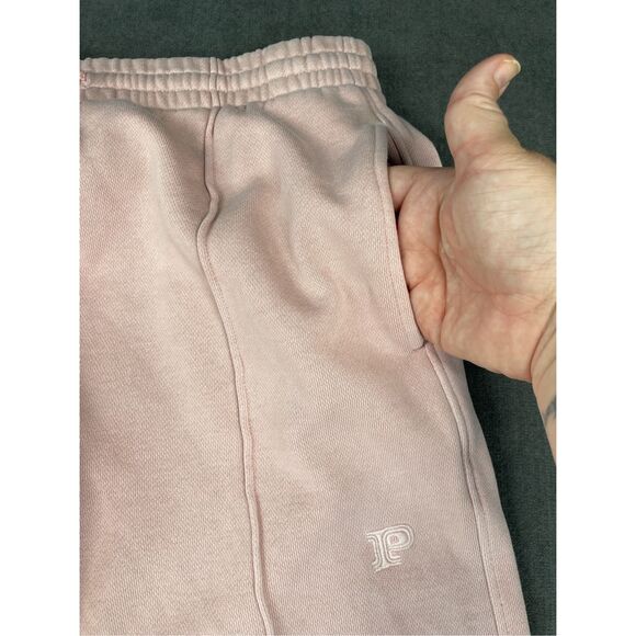 PINK Sweatpants‎ Women L Pink Wide Leg Lounge High Rise Track Pants Athleisure - Picture 3 of 10